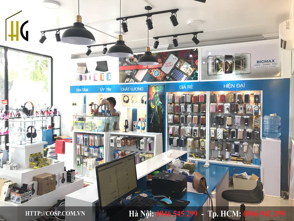 Thiết kế shop phụ kiện điện thoại anh Nam
